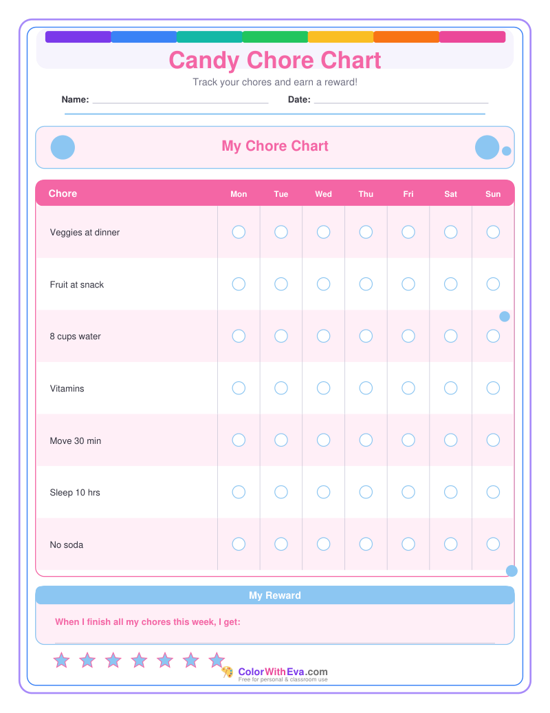 Candy Chore Chart preview