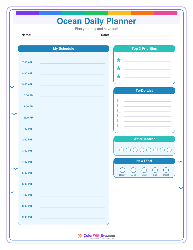 Ocean Daily Planner preview