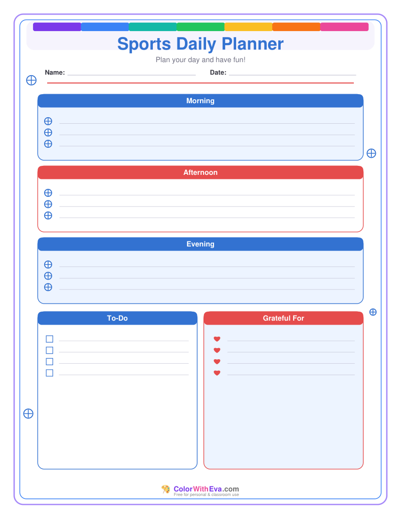 Sports Daily Planner preview