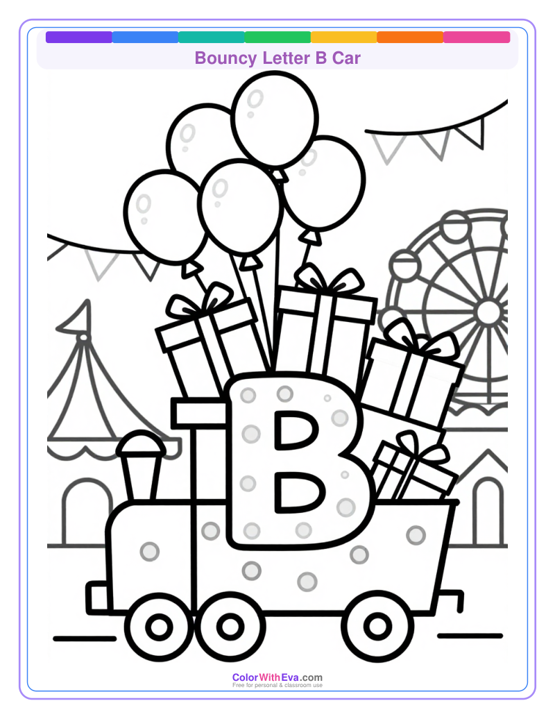 Bouncy Letter B Car preview