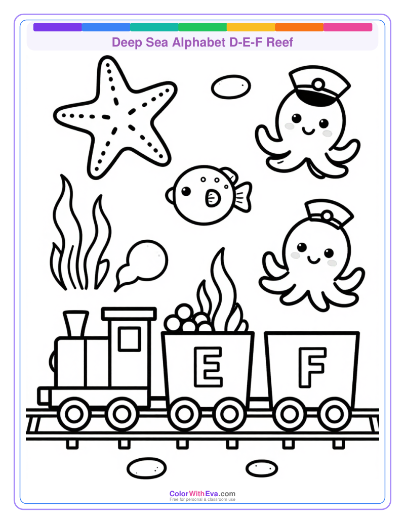 Deep Sea Alphabet D-E-F Reef thumbnail