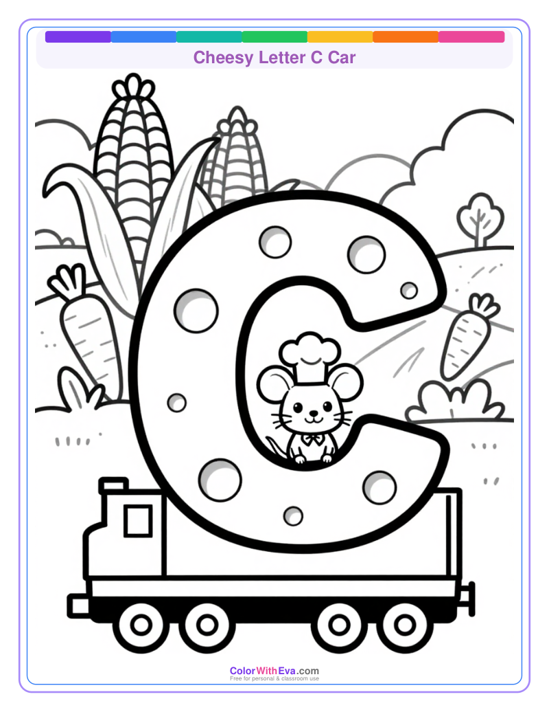 Cheesy Letter C Car preview