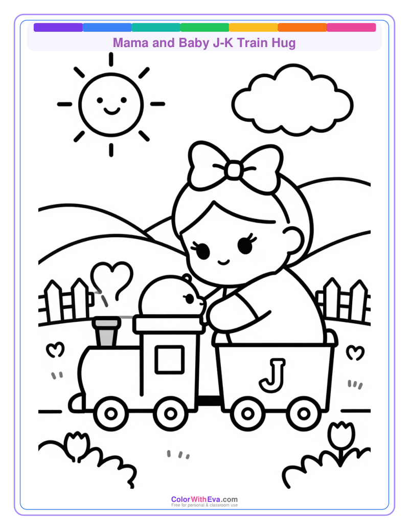 Mama and Baby J-K Train Hug thumbnail
