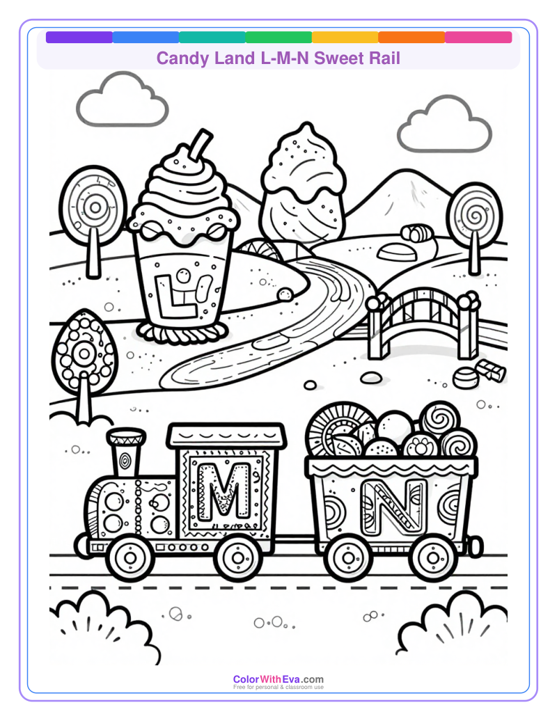 Candy Land L-M-N Sweet Rail thumbnail