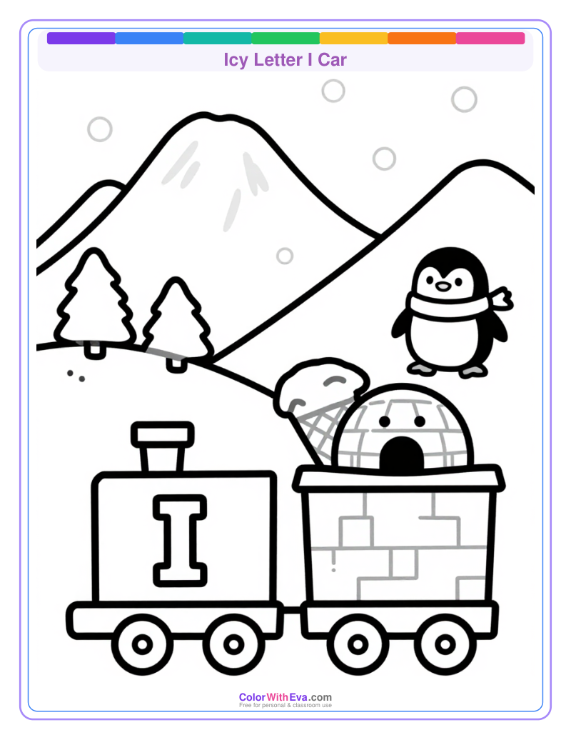 Icy Letter I Car preview