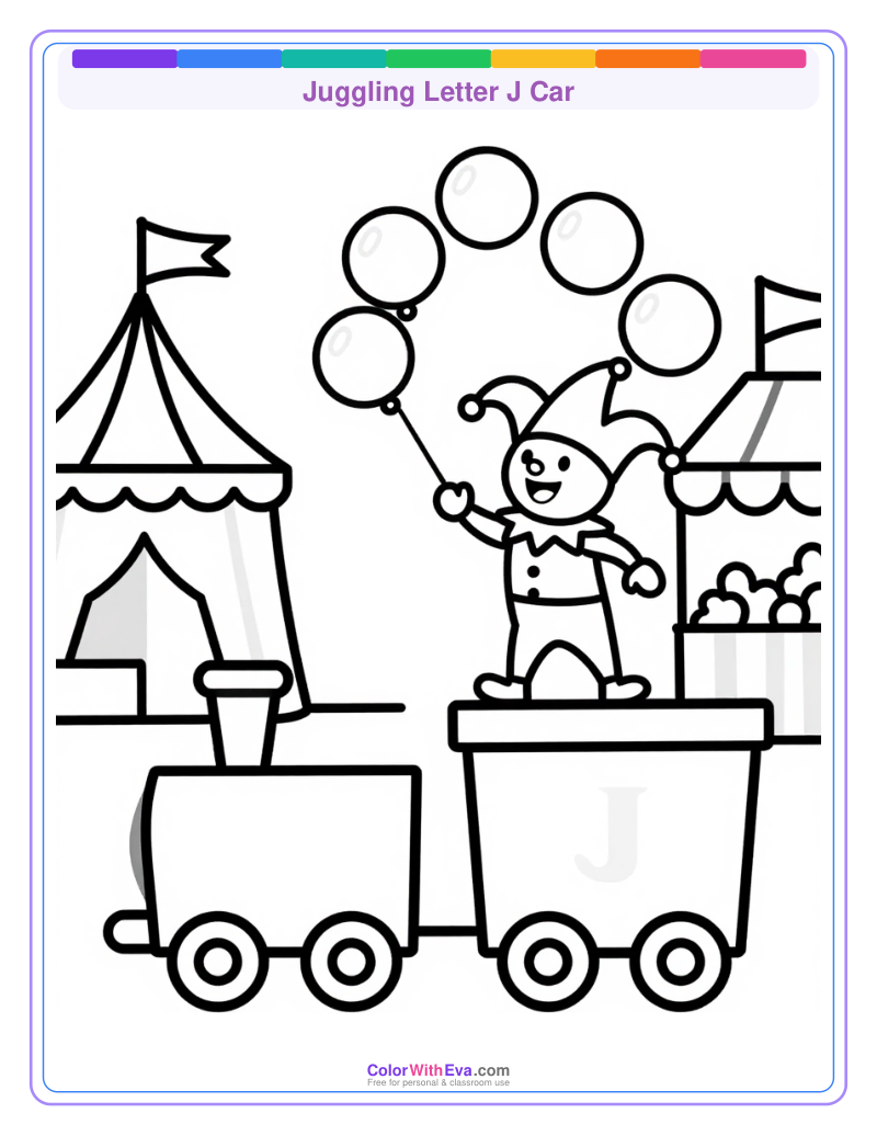 Juggling Letter J Car preview