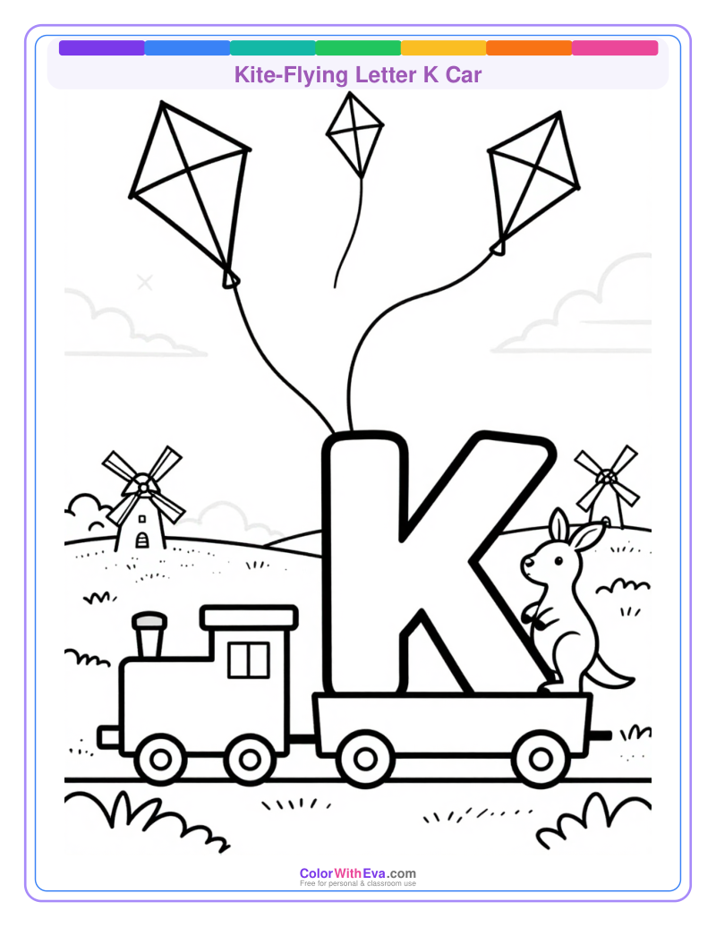 Kite-Flying Letter K Car preview