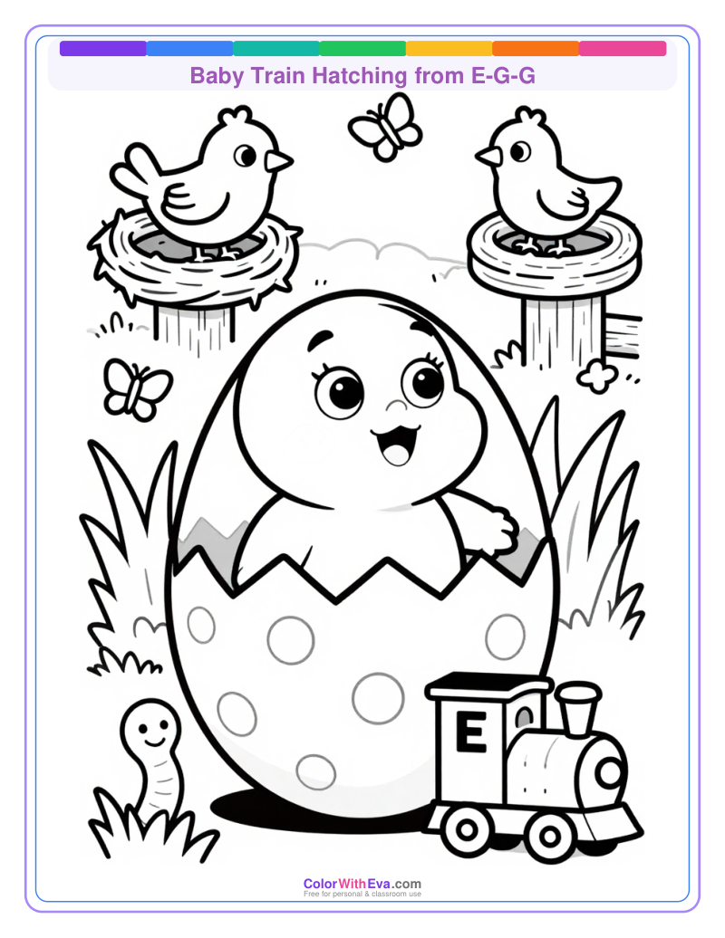 Baby Train Hatching from E-G-G thumbnail