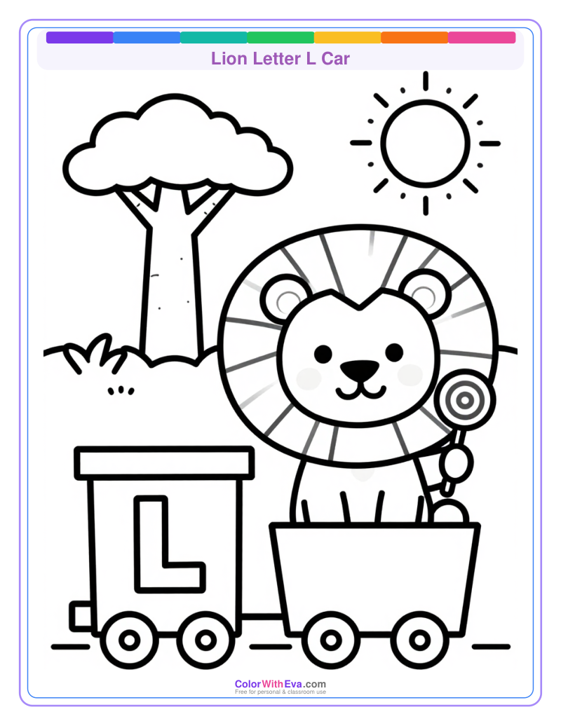 Lion Letter L Car preview