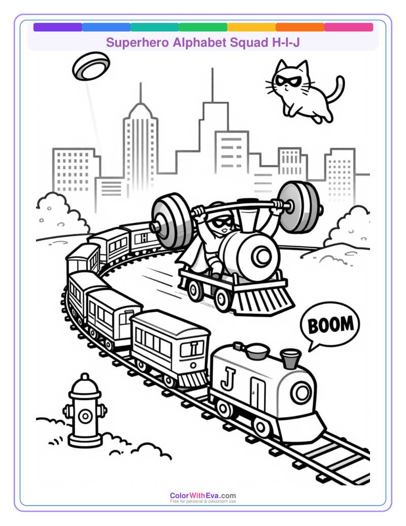 Superhero Alphabet Squad H-I-J thumbnail