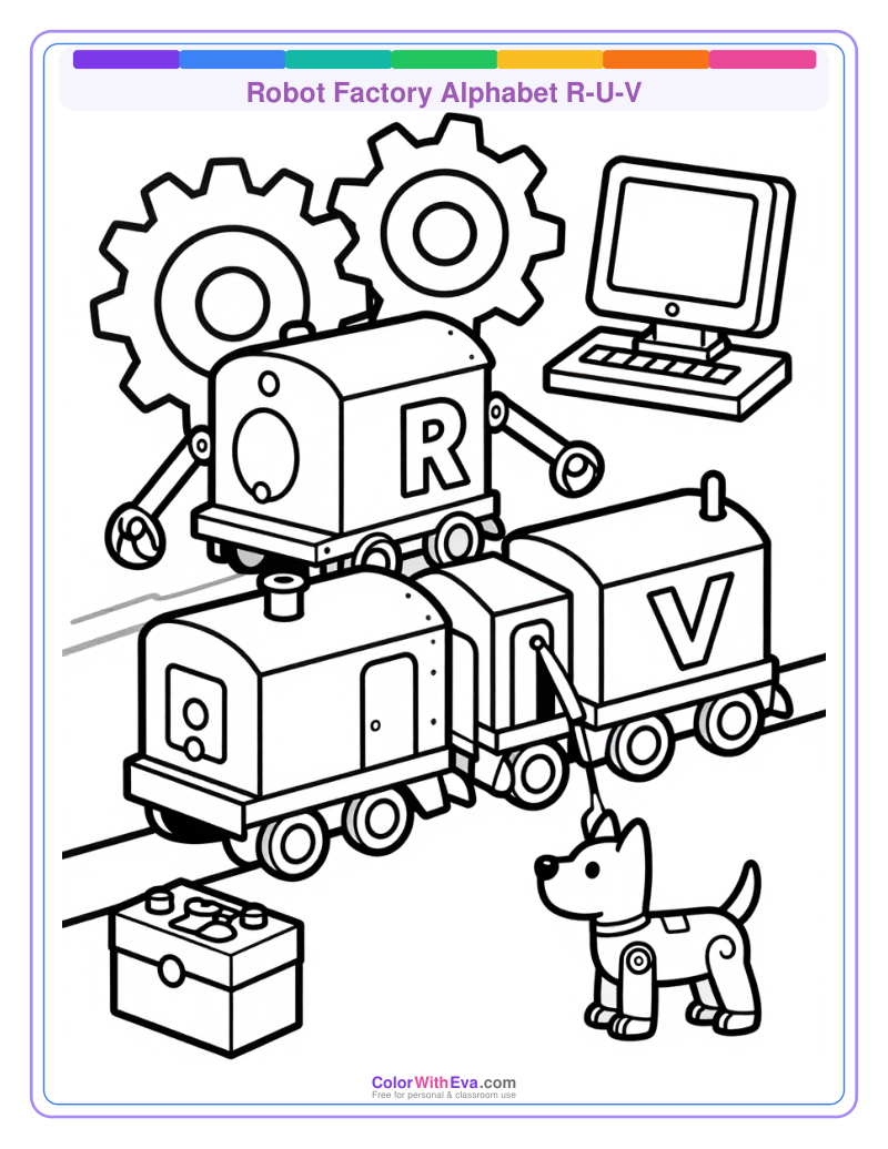 Robot Factory Alphabet R-U-V thumbnail