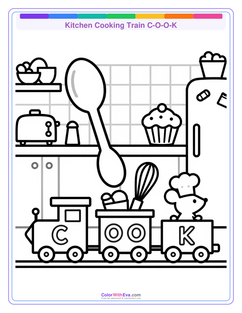 Kitchen Cooking Train C-O-O-K thumbnail