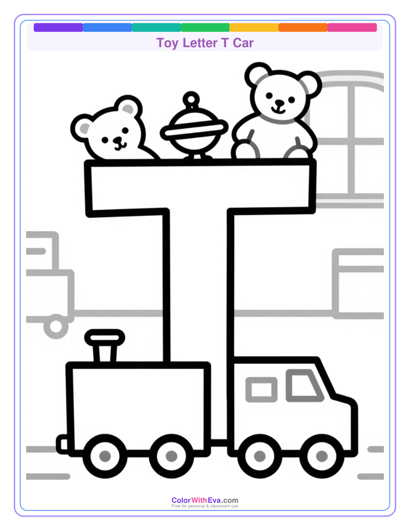 Toy Letter T Car preview