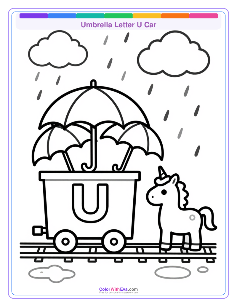 Umbrella Letter U Car preview