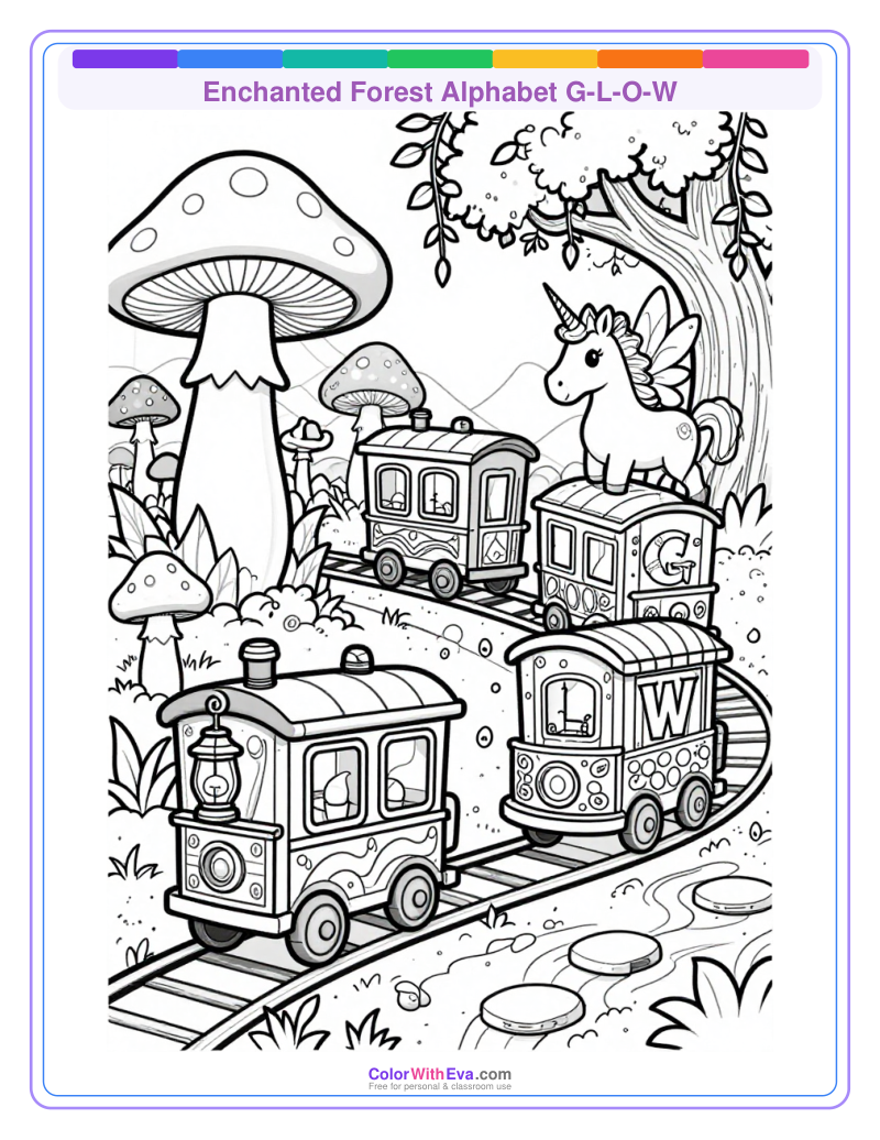 Enchanted Forest Alphabet G-L-O-W thumbnail