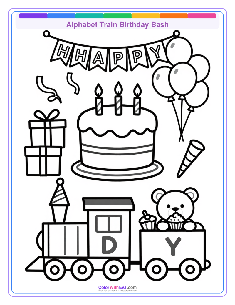 Alphabet Train Birthday Bash thumbnail