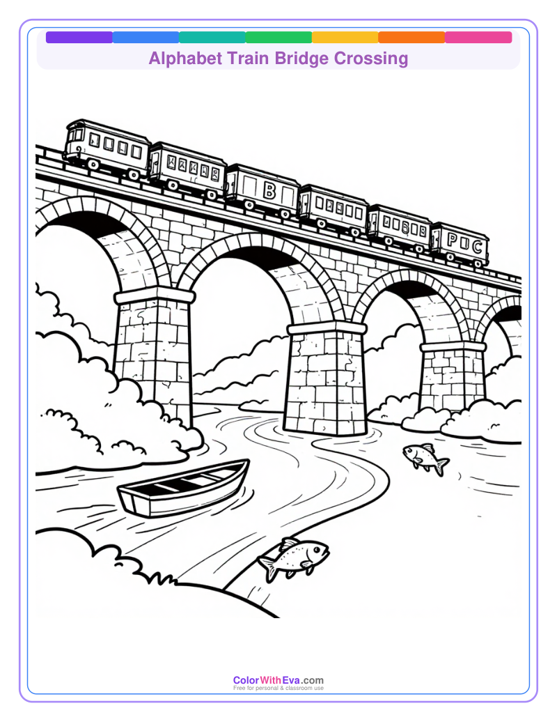 Alphabet Train Bridge Crossing preview