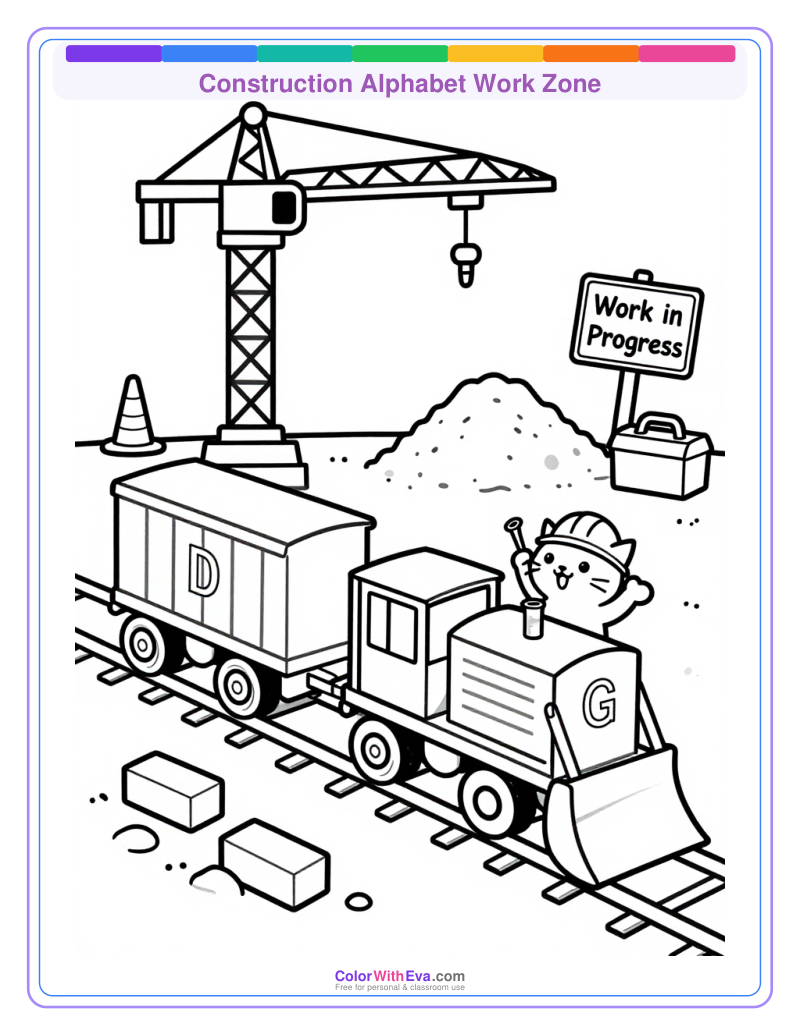 Construction Alphabet Work Zone thumbnail