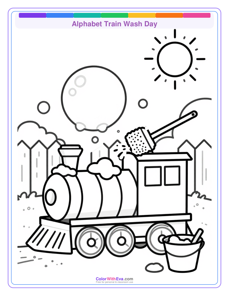 Alphabet Train Wash Day preview