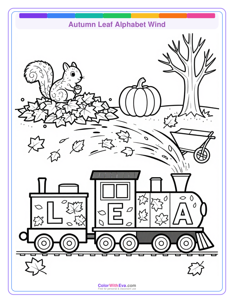 Autumn Leaf Alphabet Wind thumbnail