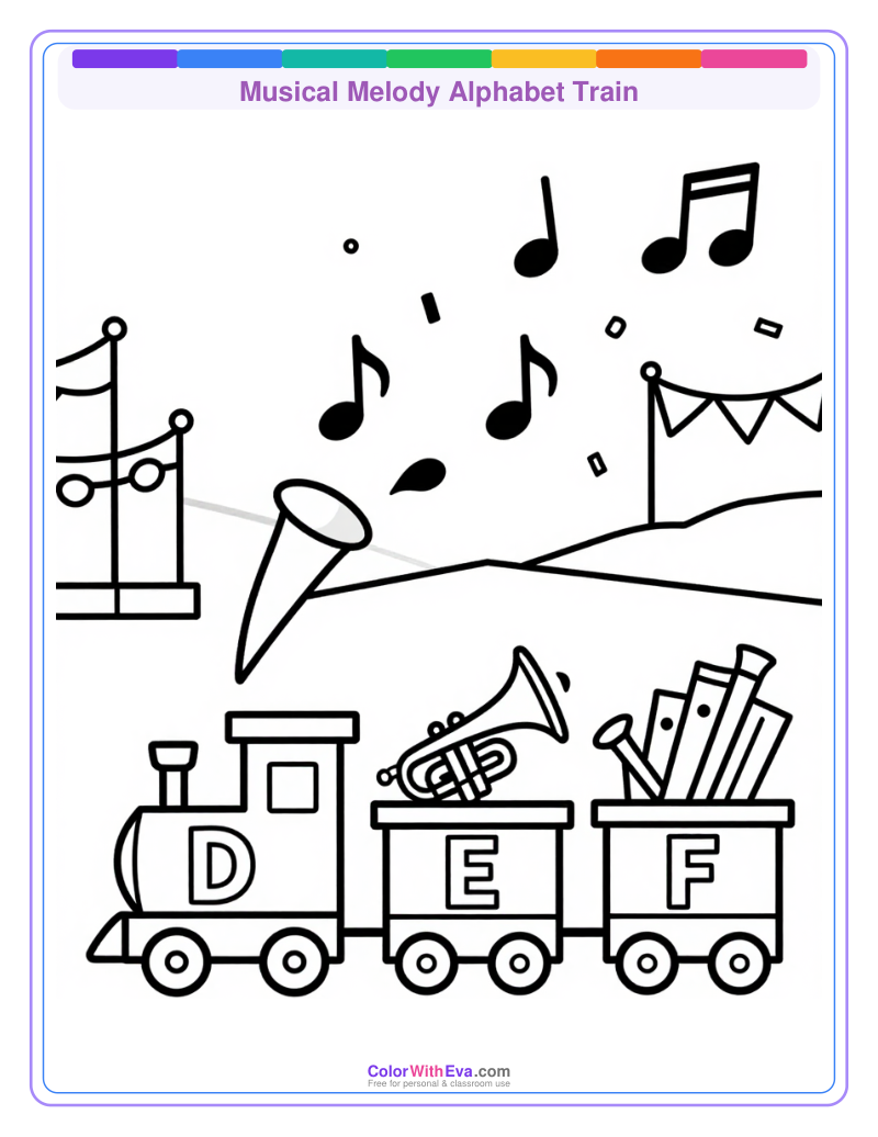 Musical Melody Alphabet Train preview