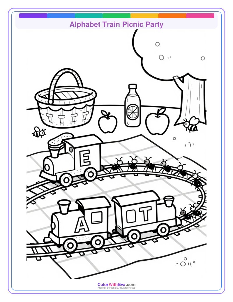 Alphabet Train Picnic Party thumbnail