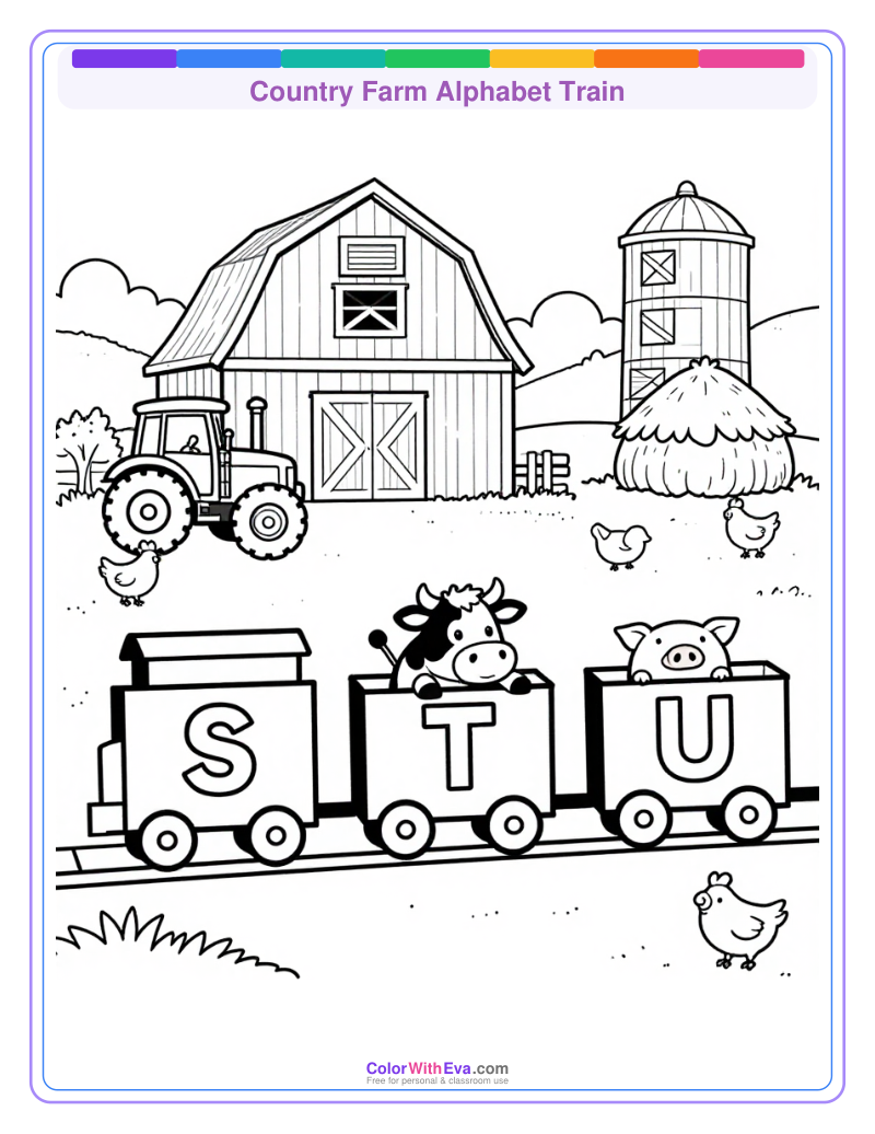 Country Farm Alphabet Train preview