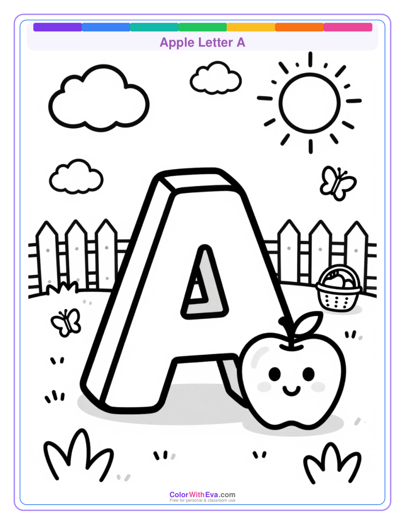Apple Letter A preview
