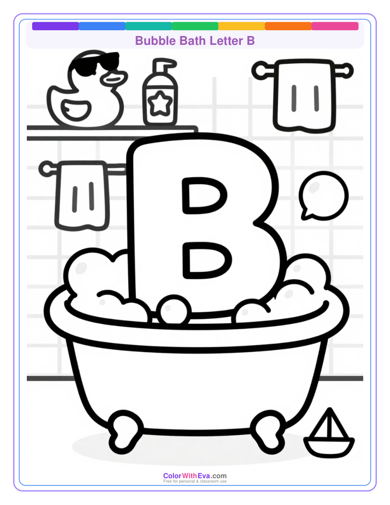 Bubble Bath Letter B thumbnail