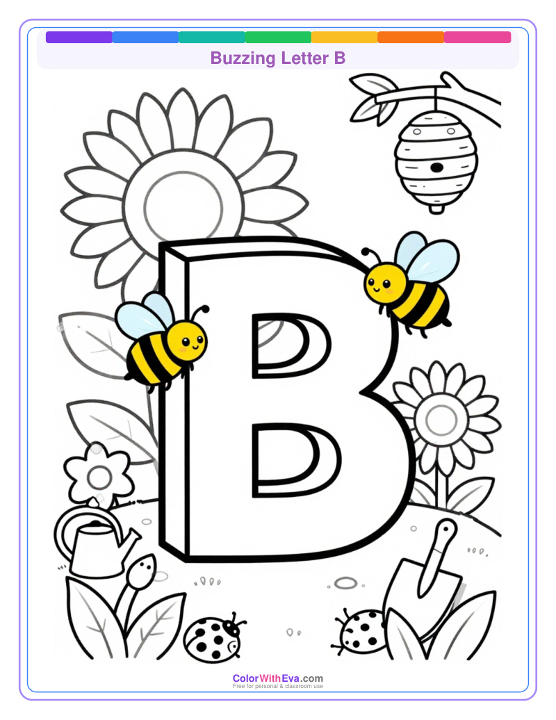 Buzzing Letter B preview