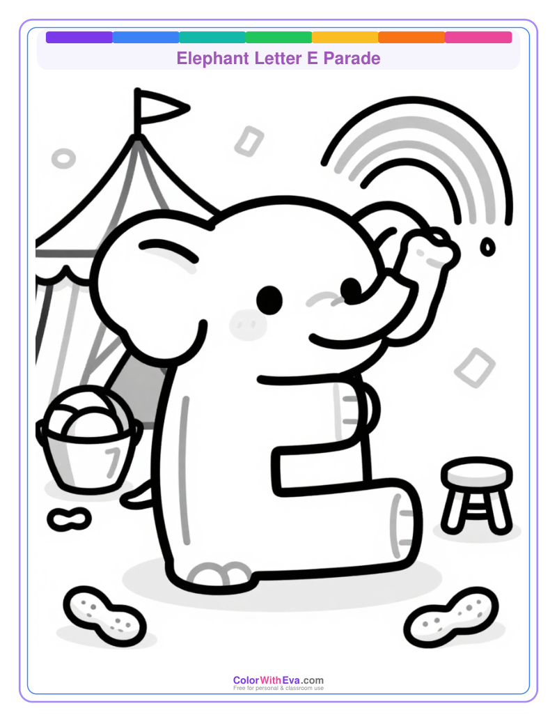 Elephant Letter E Parade thumbnail