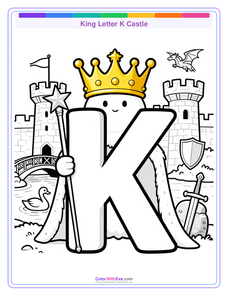 King Letter K Castle thumbnail