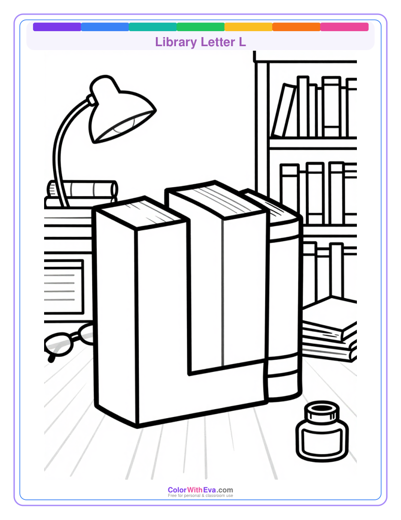 Library Letter L preview