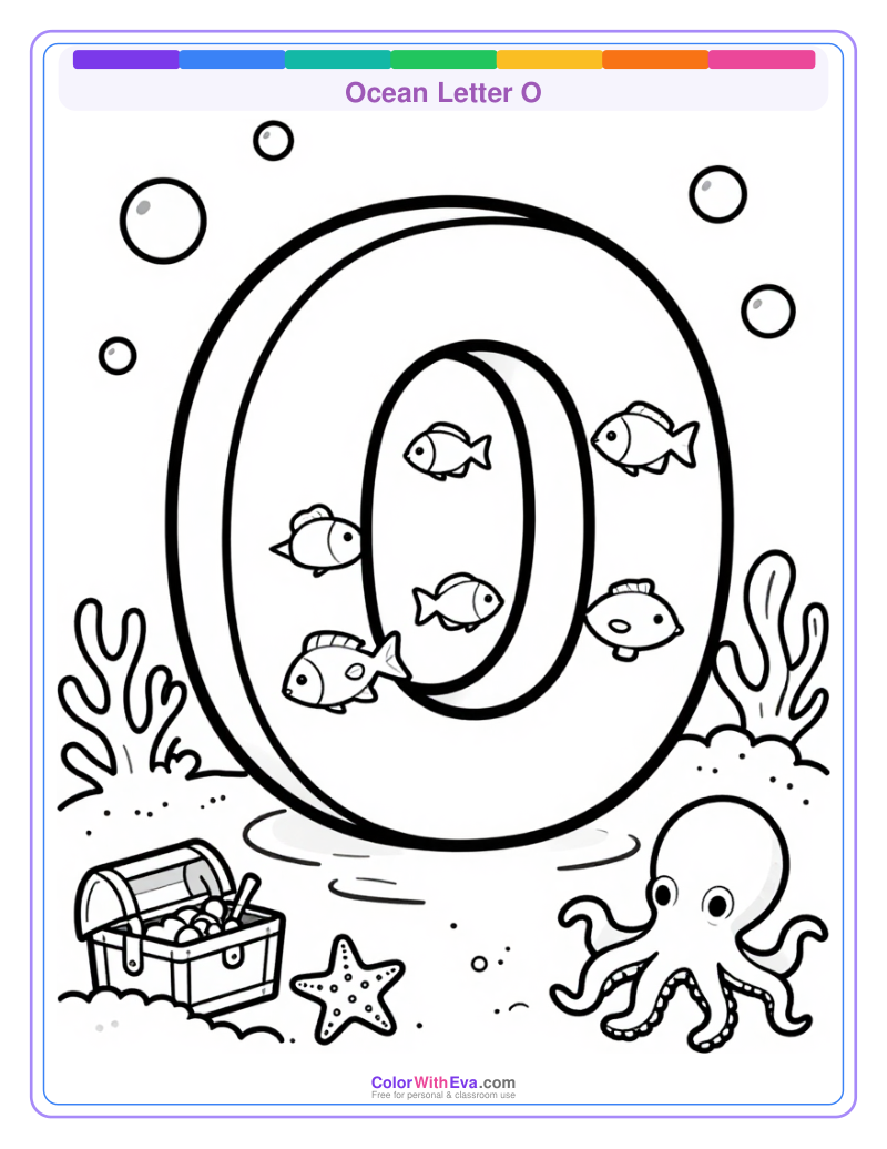 Ocean Letter O preview