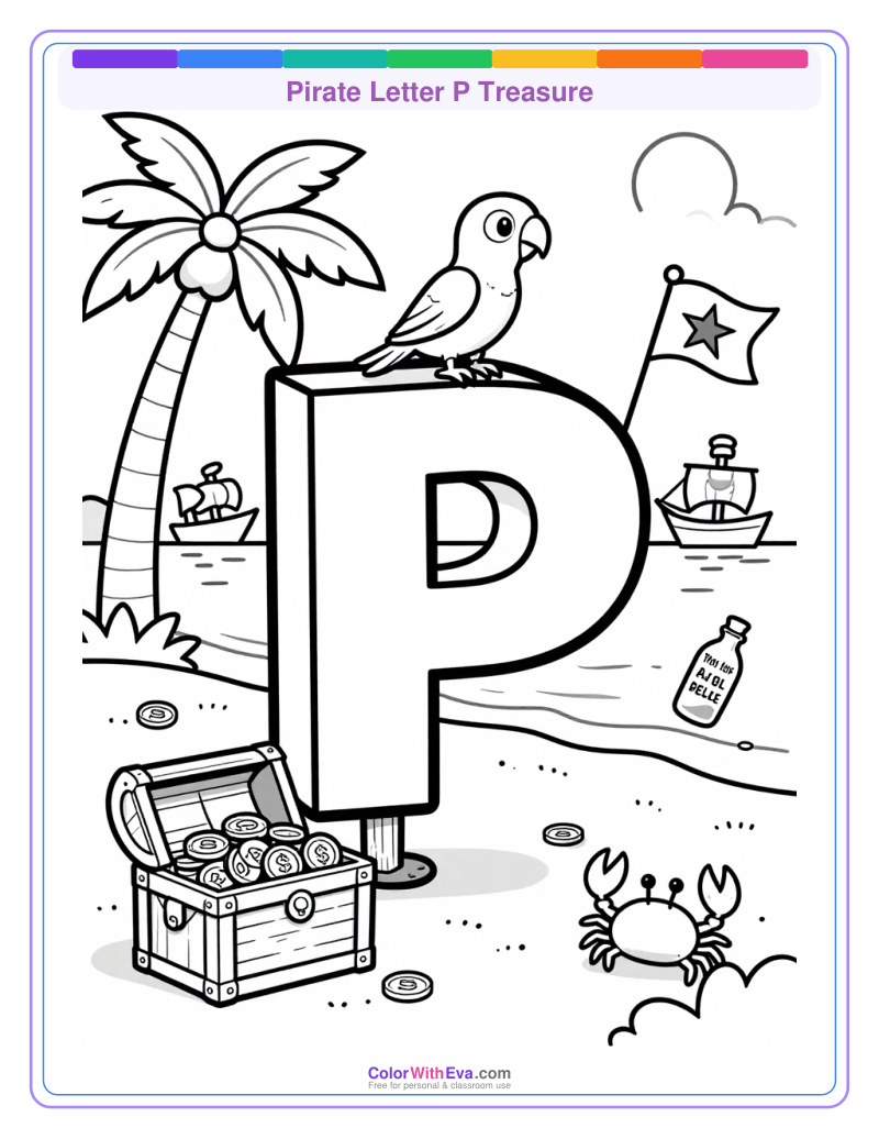 Pirate Letter P Treasure thumbnail