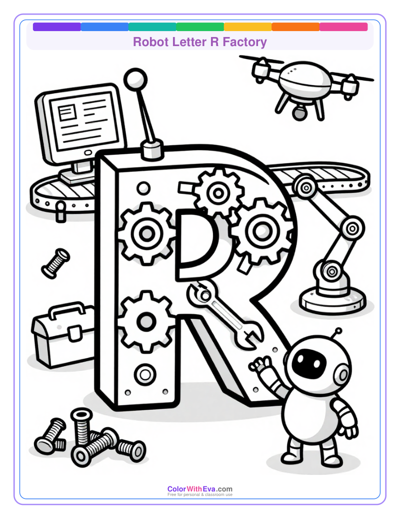 Robot Letter R Factory thumbnail