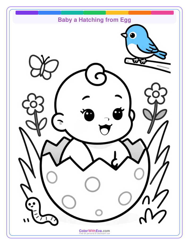 Baby a Hatching from Egg thumbnail