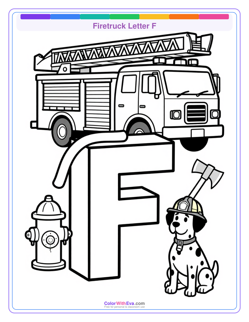 Firetruck Letter F preview