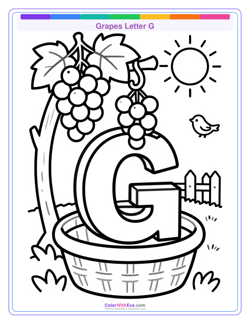 Grapes Letter G preview