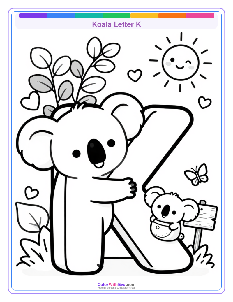 Koala Letter K preview