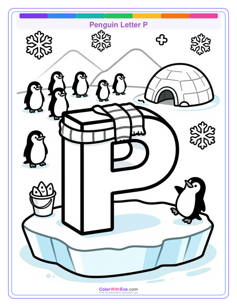 Penguin Letter P preview