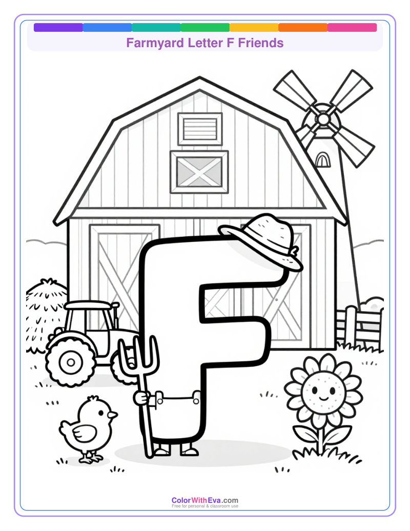Farmyard Letter F Friends thumbnail