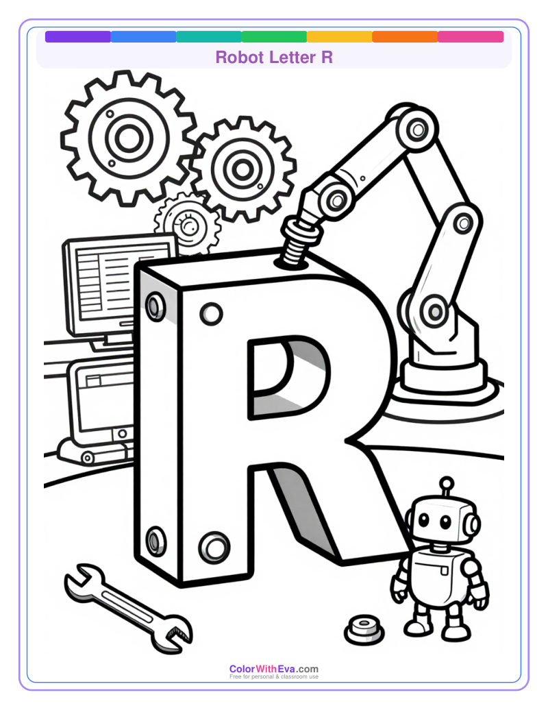 Robot Letter R preview