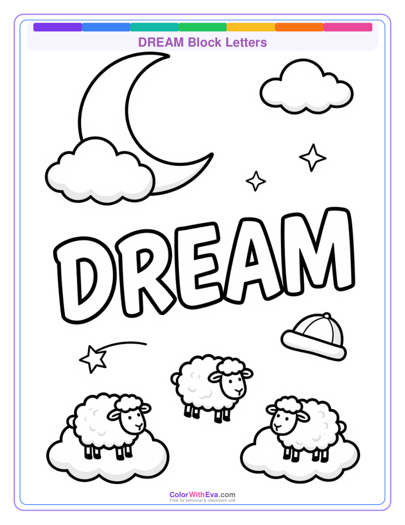 DREAM Block Letters preview