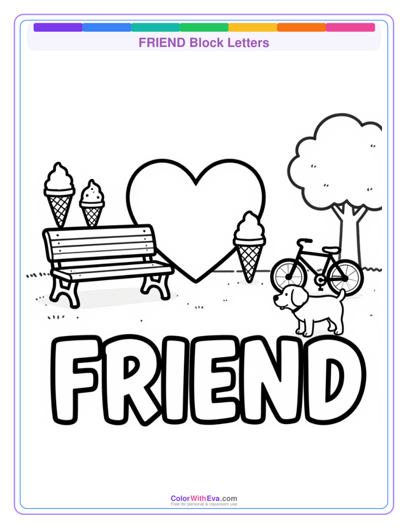 FRIEND Block Letters preview