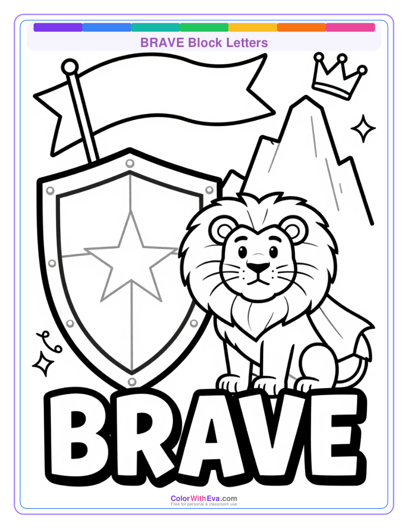 BRAVE Block Letters preview