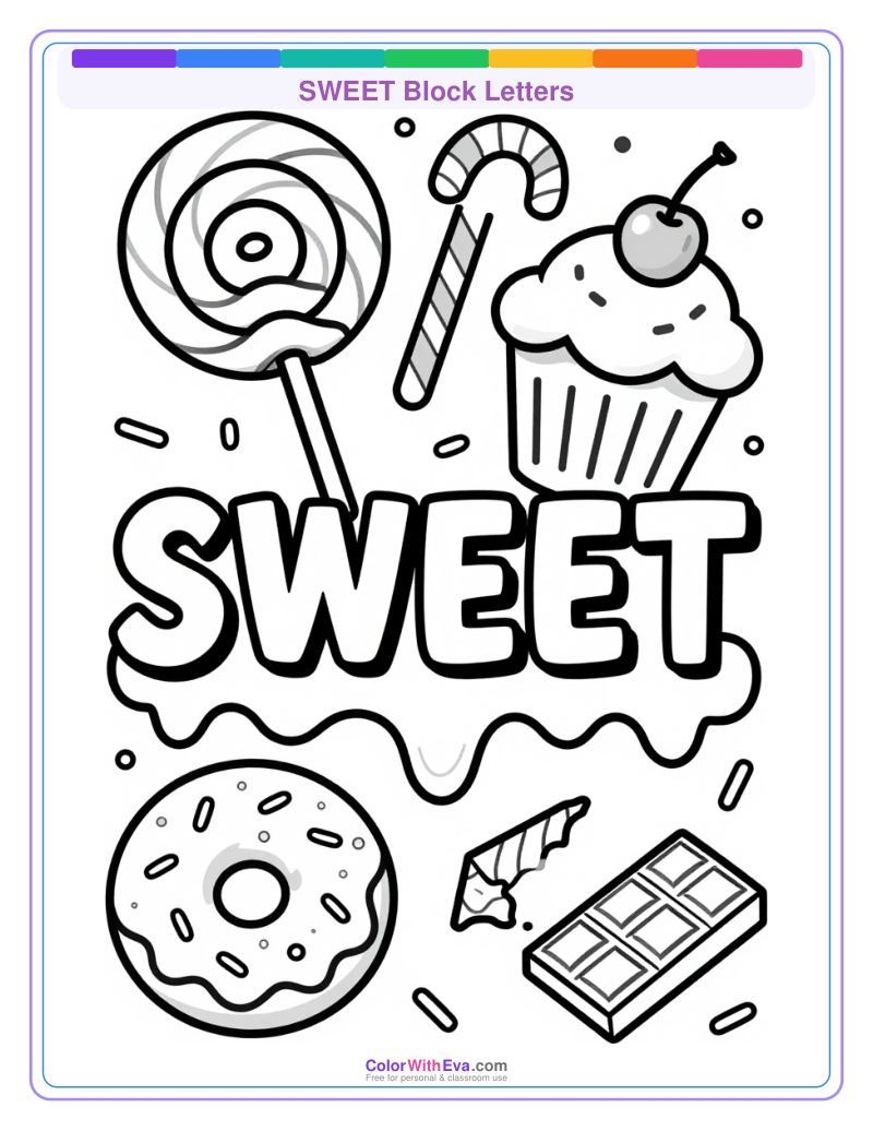 SWEET Block Letters preview