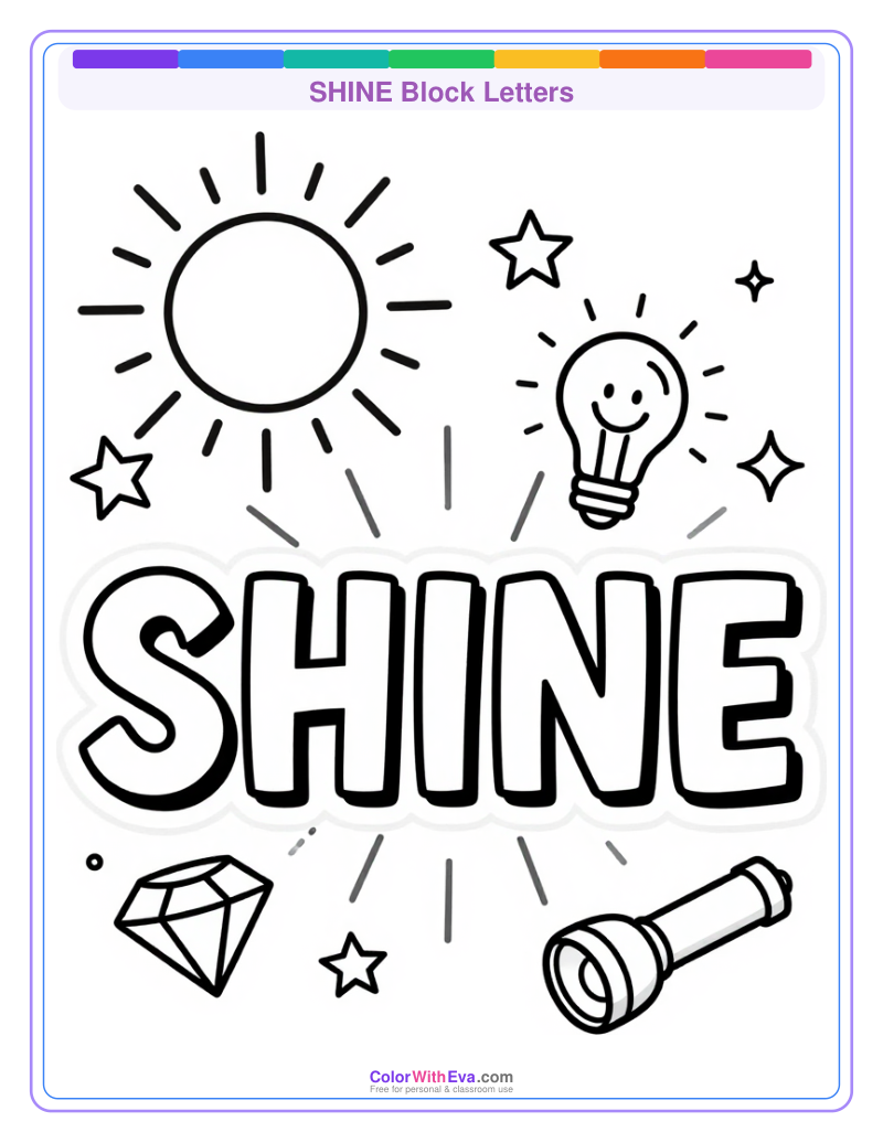 SHINE Block Letters preview