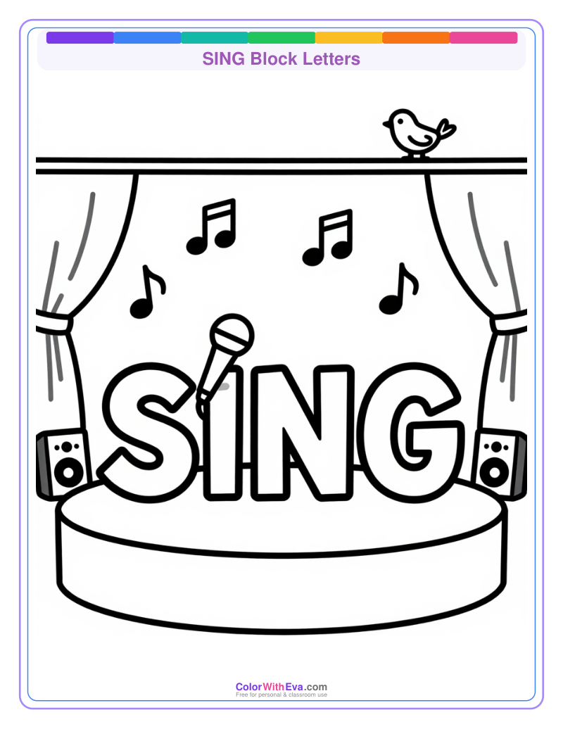 SING Block Letters preview