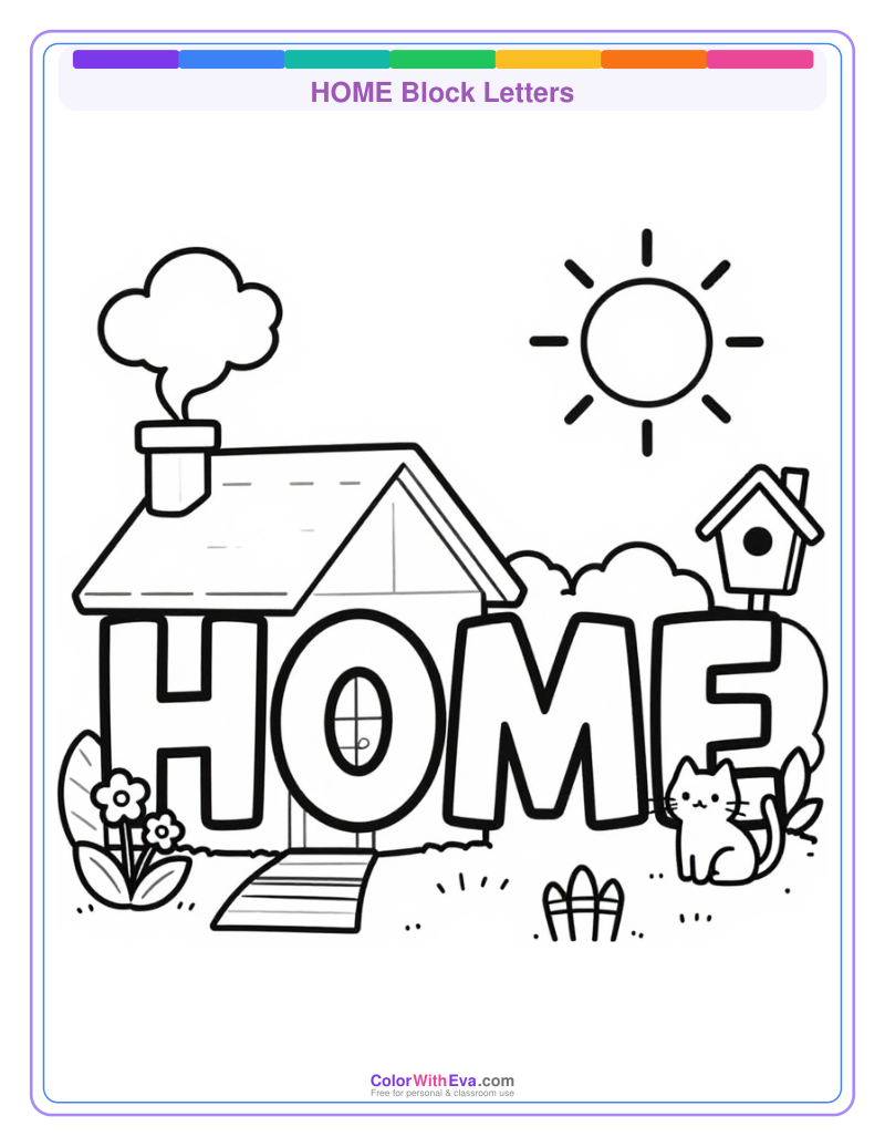 HOME Block Letters preview